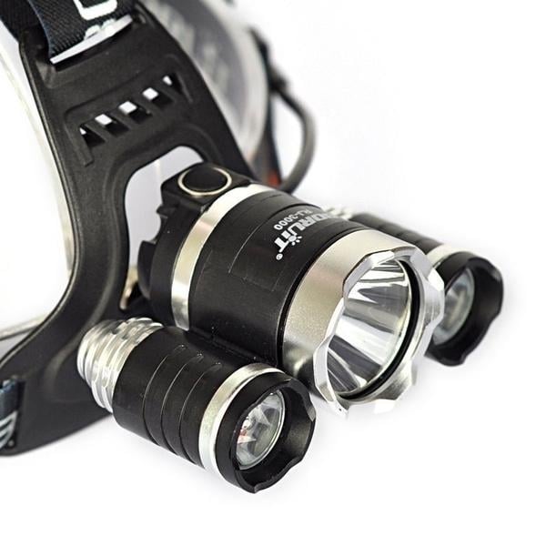 3 LED XM-L T6 Waterproof Headlamp LED Torch Flashlight Image 4