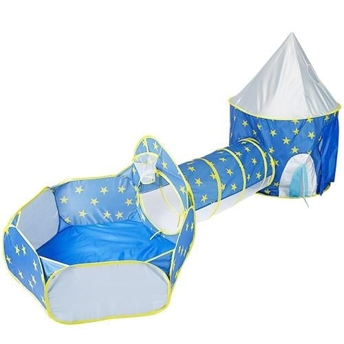 3-in-1 Kids Play Tent Ball Pit Set Image 2