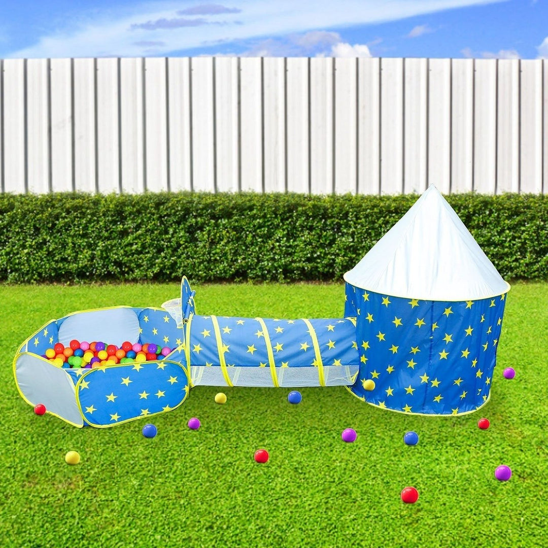 3-in-1 Kids Play Tent Ball Pit Set Image 11