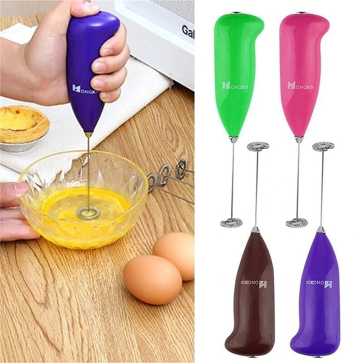 3-Pack: Electric Milk Frother Handheld Whisk Image 8