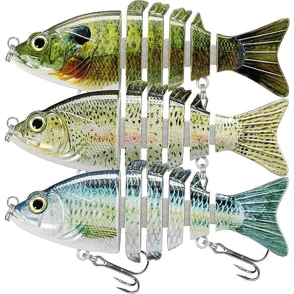 3-Pack: Fishing Lures for Bass Trout Image 2