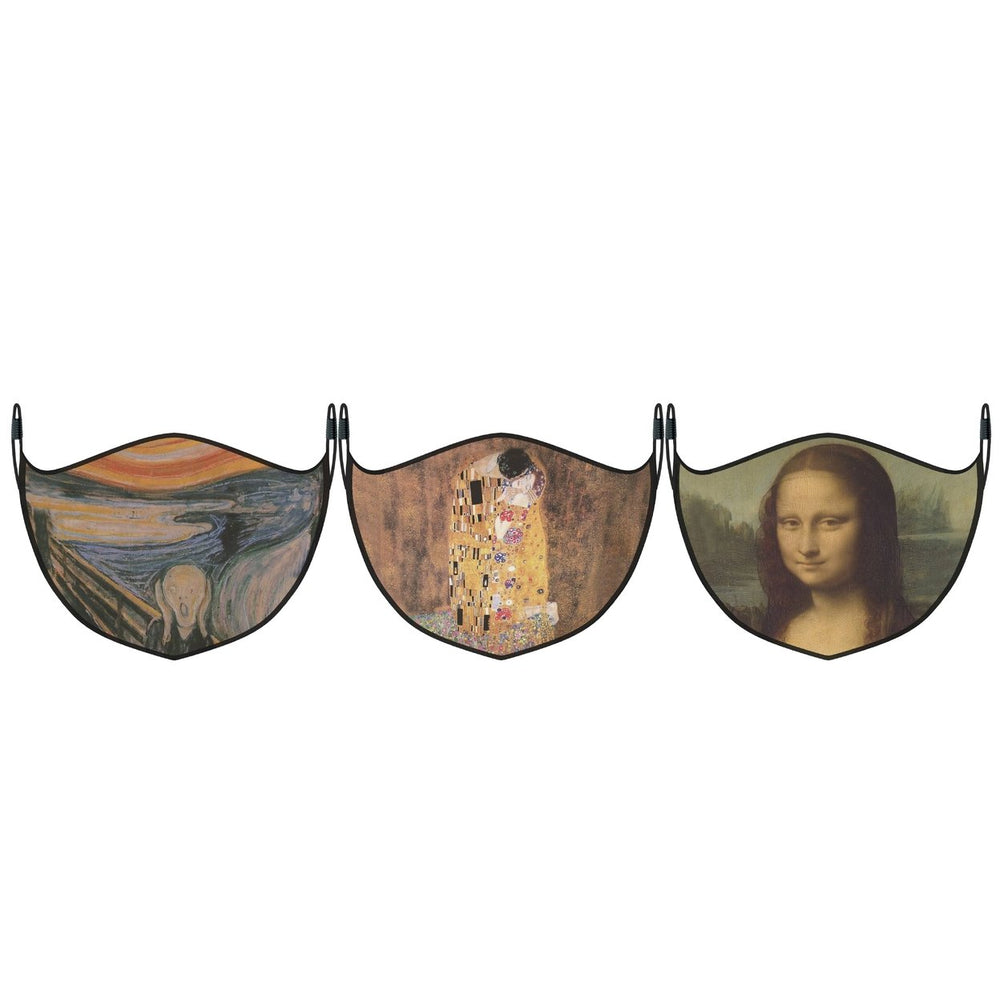 3-Pack: Famous Art Paintings Reusable and Washable 2-Layer Non-Medical Face Mask Image 2