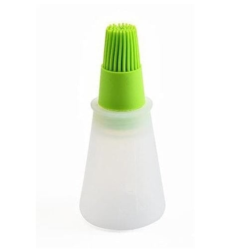 3-Pack: 2.2oz Silicone BBQ Oil Bottle Brush with Flat-Bottom Design Image 3