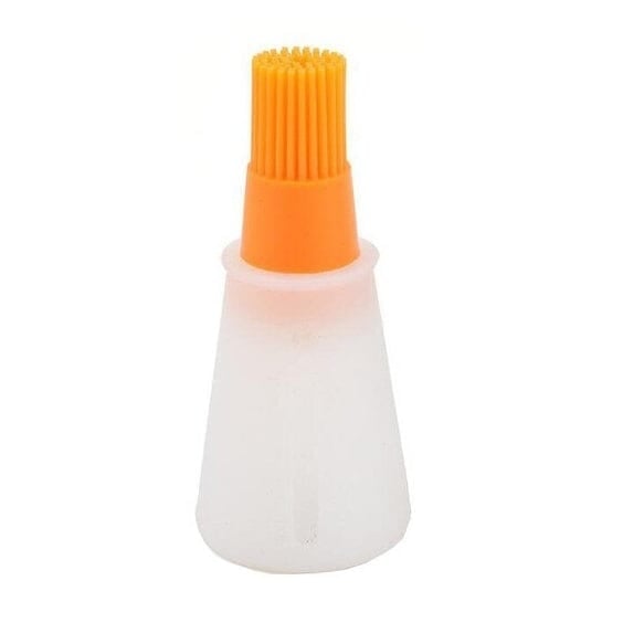 3-Pack: 2.2oz Silicone BBQ Oil Bottle Brush with Flat-Bottom Design Image 4