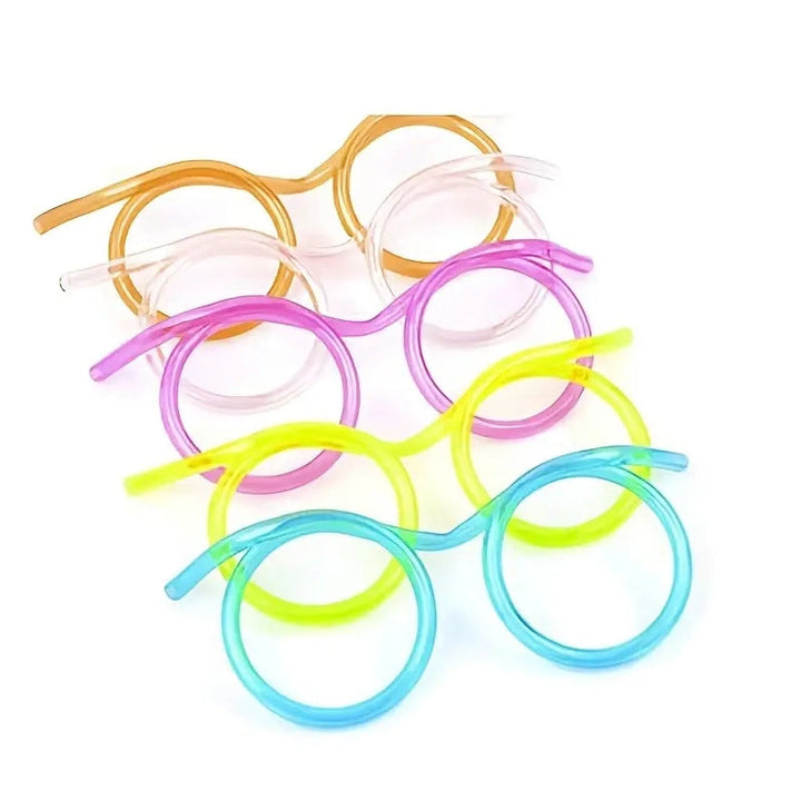 3-Pack: Creative Fun Glasses Straw Crazy Funny Art Straw Image 7