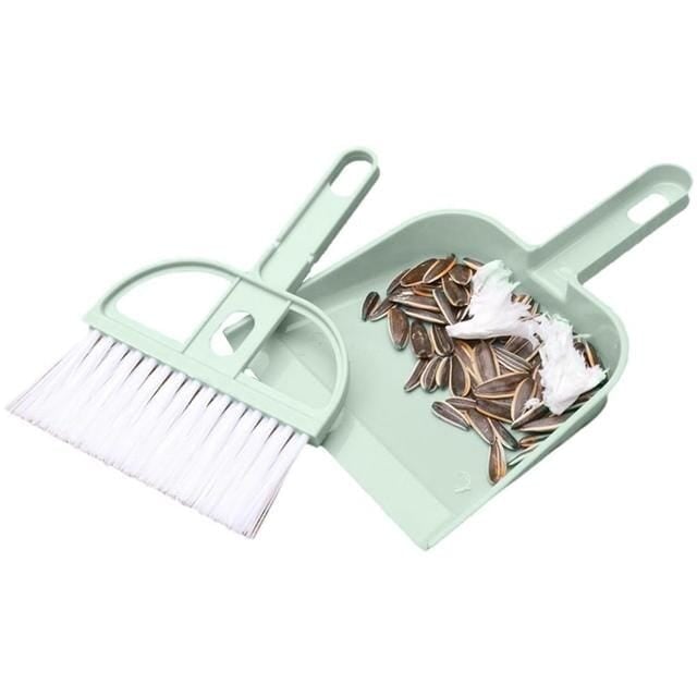 2-Piece Set: Mini Cleaning Dustpan And Brush Set Image 2