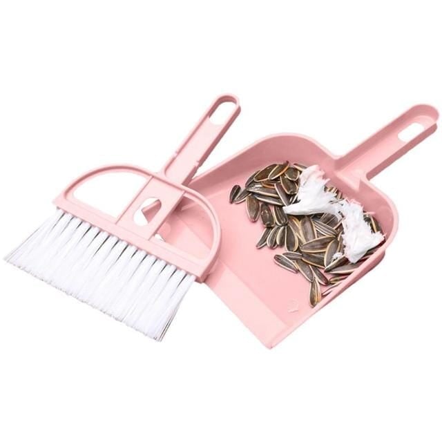 2-Piece Set: Mini Cleaning Dustpan And Brush Set Image 4