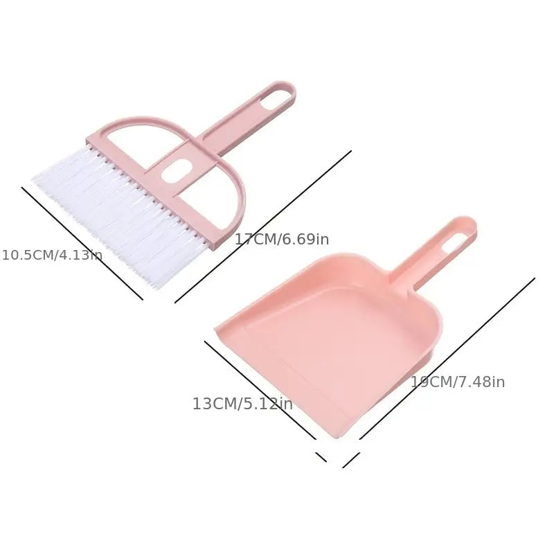 2-Piece Set: Mini Cleaning Dustpan And Brush Set Image 7