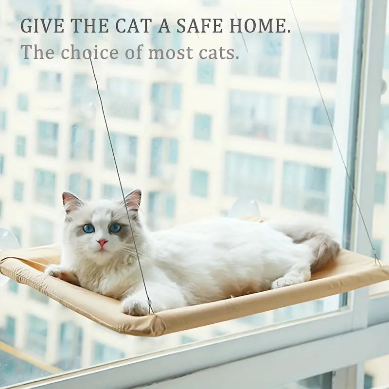 360  Cat Window Hammock: A Space-Saving Sunny Seat for Indoor Cats! Image 4