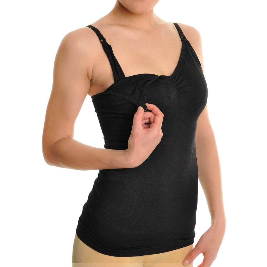 3-Pack: ToBeInStyle Womens Seamless Nursing Cami Tank Set Image 1