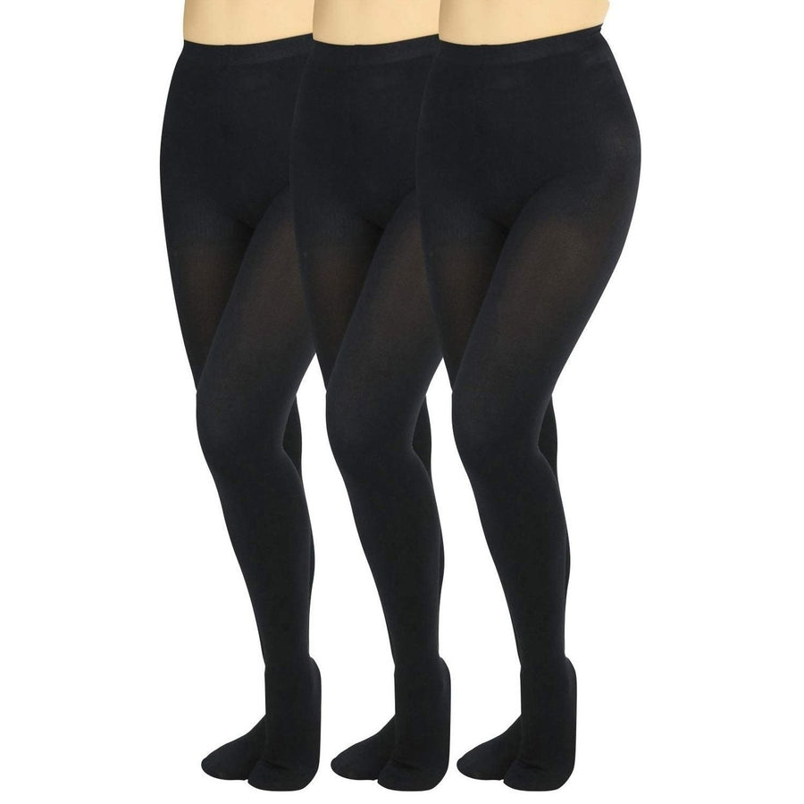 3-Pack: ToBeInStyle Womens Warm Thermal Tights Image 1