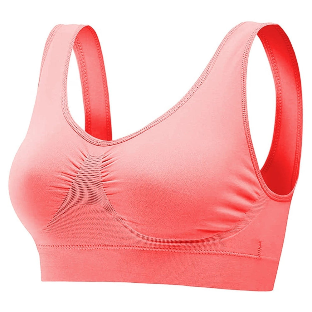 3-Pack: Women Seamless Wire-free Bra for Fitness Workout Image 2