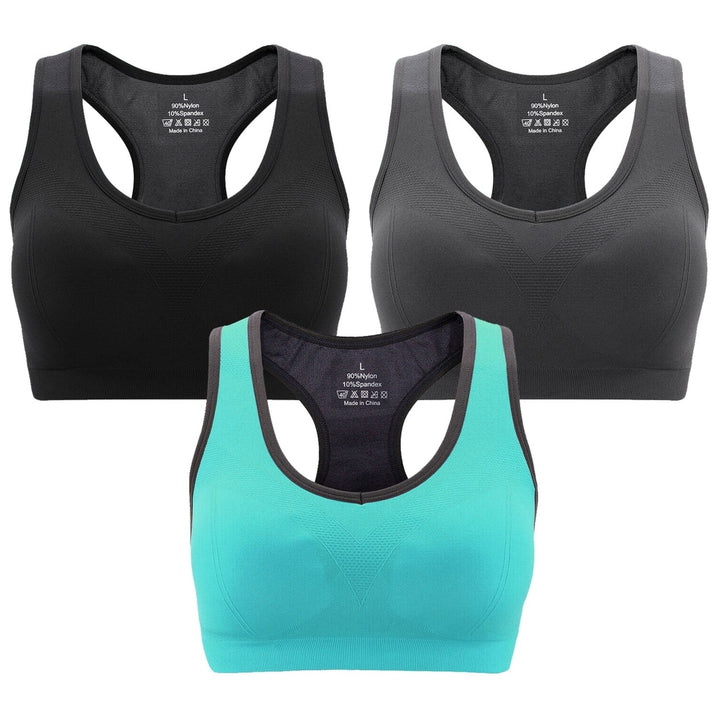 3-Pack: Women Padded Sports Bras Image 1