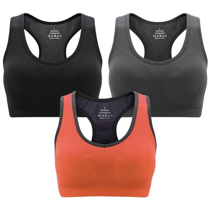 3-Pack: Women Padded Sports Bras Image 2