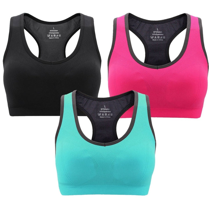 3-Pack: Women Padded Sports Bras Image 3