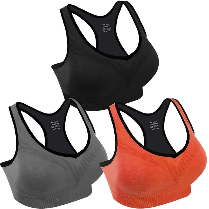 3-Pack: Women Padded Sports Bras Image 6