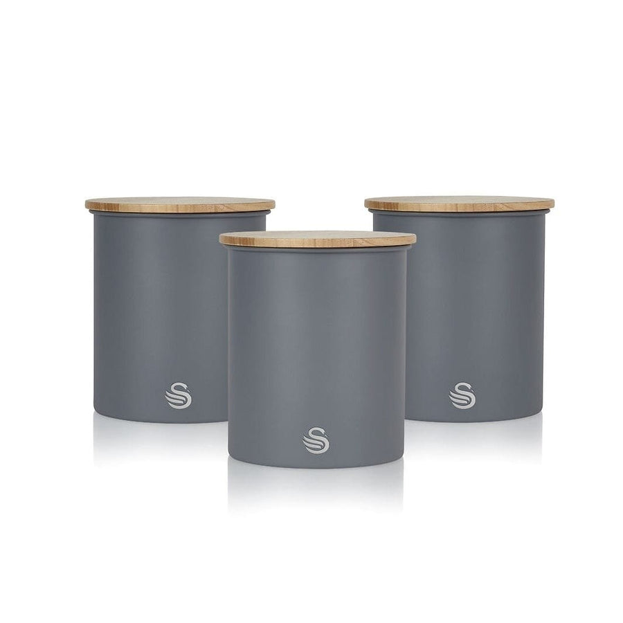 3-Piece Set: Swan Nordic Canisters Image 1