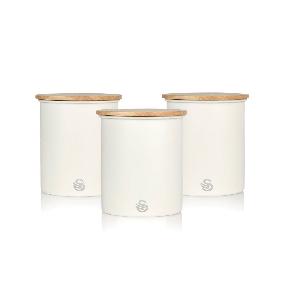 3-Piece Set: Swan Nordic Canisters Image 2