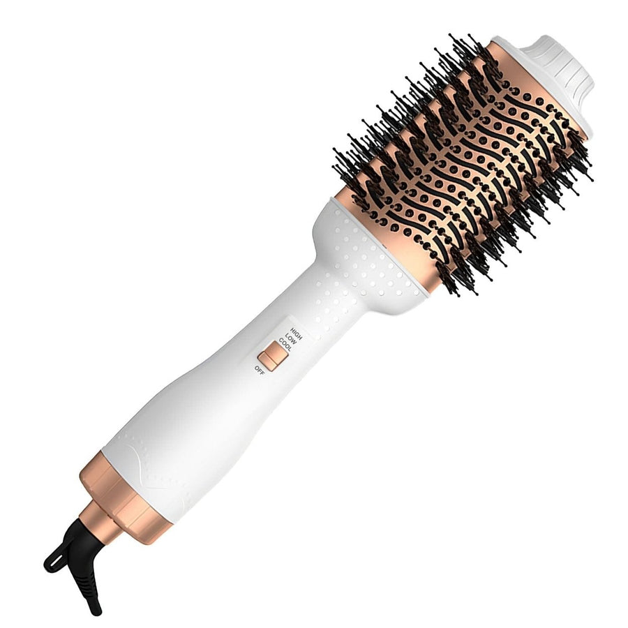 4-in-1 Hari Dryer Brush Curling Styler Volumizer Straightener Negative Ion Anti-Frizz Image 1