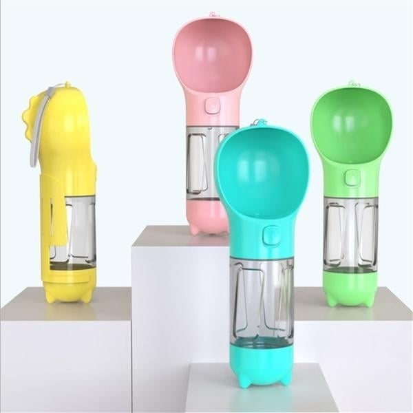 4-in-1 Portable Dog Water Bottle Dispenser Image 1