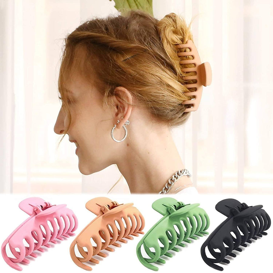 4-Pack: Big Hair Claw Clips Image 1