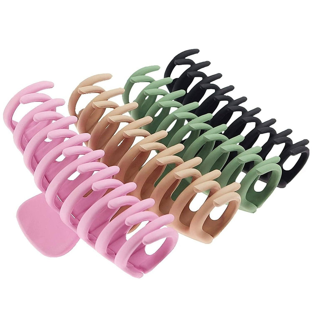 4-Pack: Big Hair Claw Clips Image 2