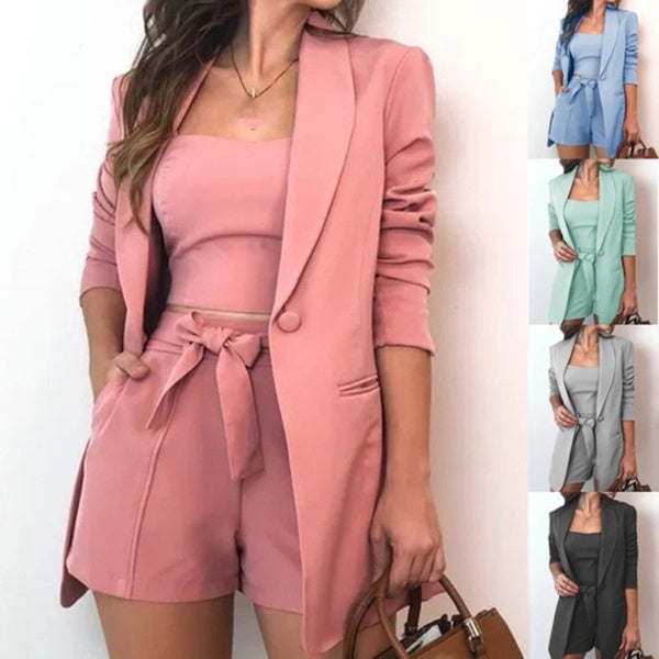 3-Piece Set: Women Fashion Blazer Set Image 1