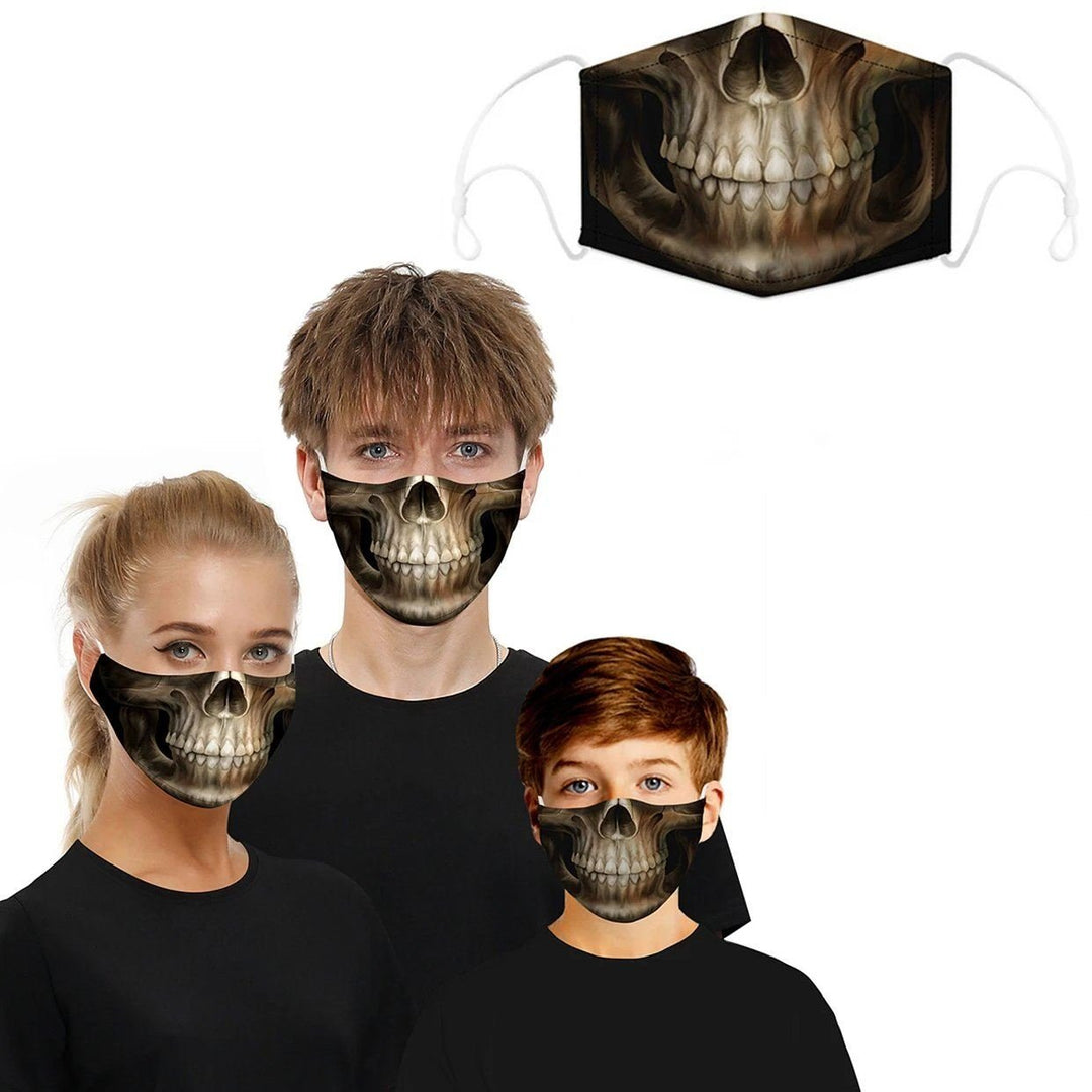 3D Halloween Special Scary Faces Reusable Face Masks Image 3