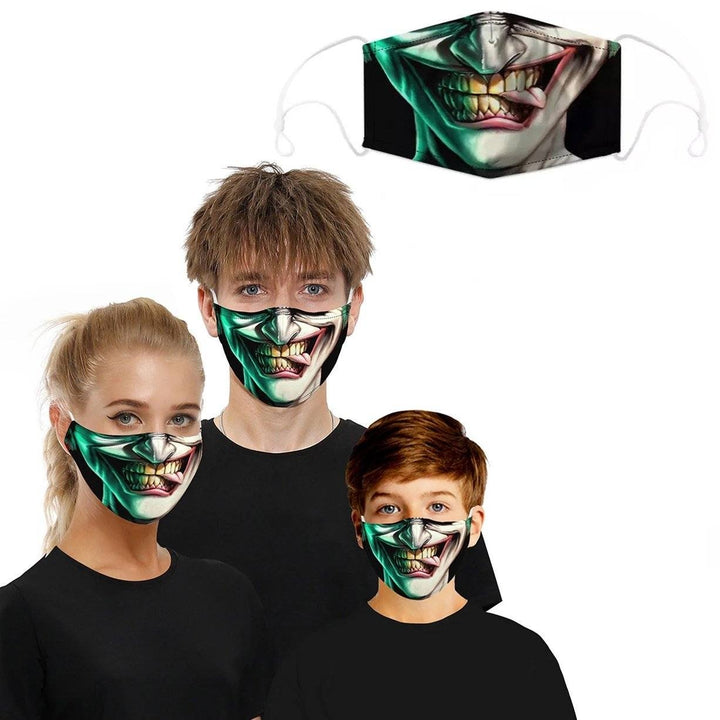 3D Halloween Special Scary Faces Reusable Face Masks Image 4