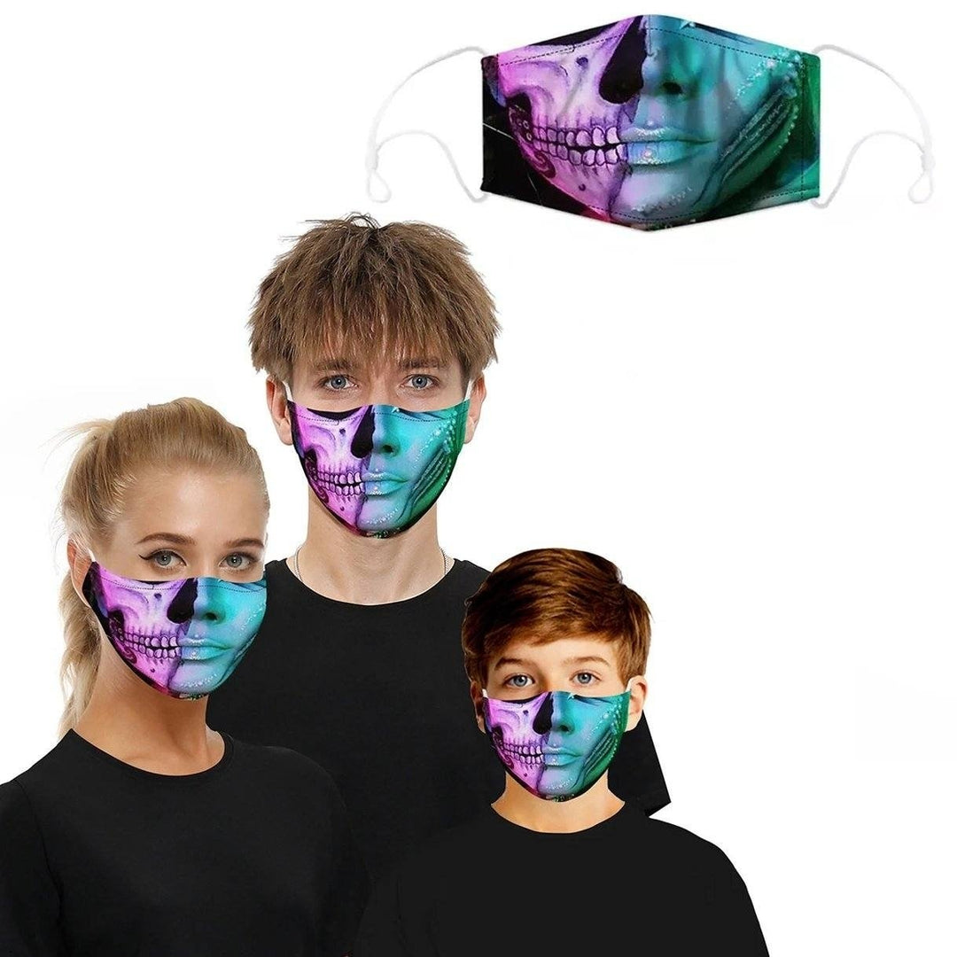 3D Halloween Special Scary Faces Reusable Face Masks Image 7