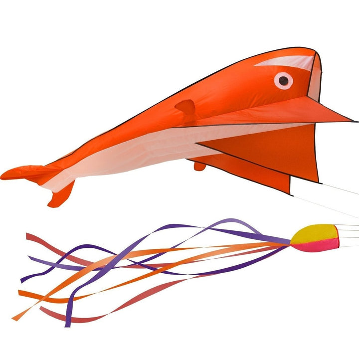 3D Kite Huge Frameless Soft Parafoil Giant Dolphin Image 3