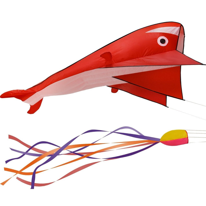 3D Kite Huge Frameless Soft Parafoil Giant Dolphin Image 4