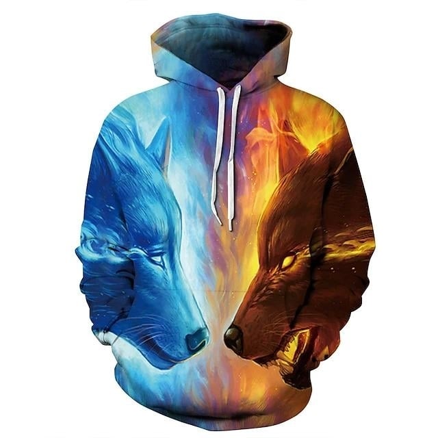 3D Printed Hoodies Sweatshirts Unisex Pullover Image 2