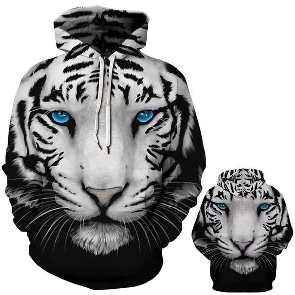 3D Tiger Print Unisex Sweatshirts Image 1