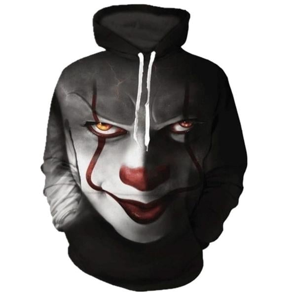 3D Printed The Dancing Clown Hooded Sweatshirt Image 1