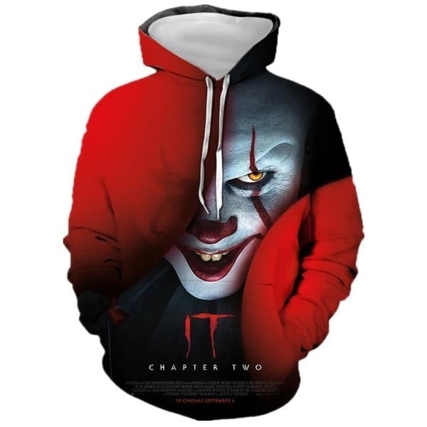 3D Printed The Dancing Clown Hooded Sweatshirt Image 4