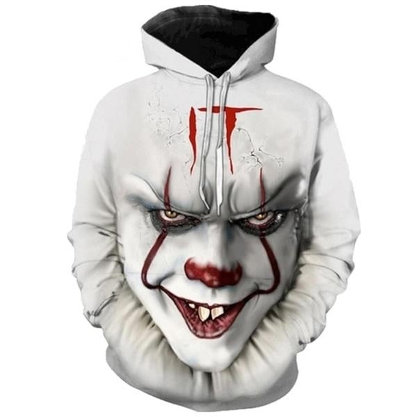 3D Printed The Dancing Clown Hooded Sweatshirt Image 7