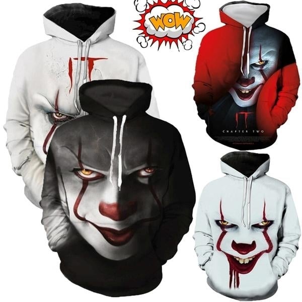 3D Printed The Dancing Clown Hooded Sweatshirt Image 10