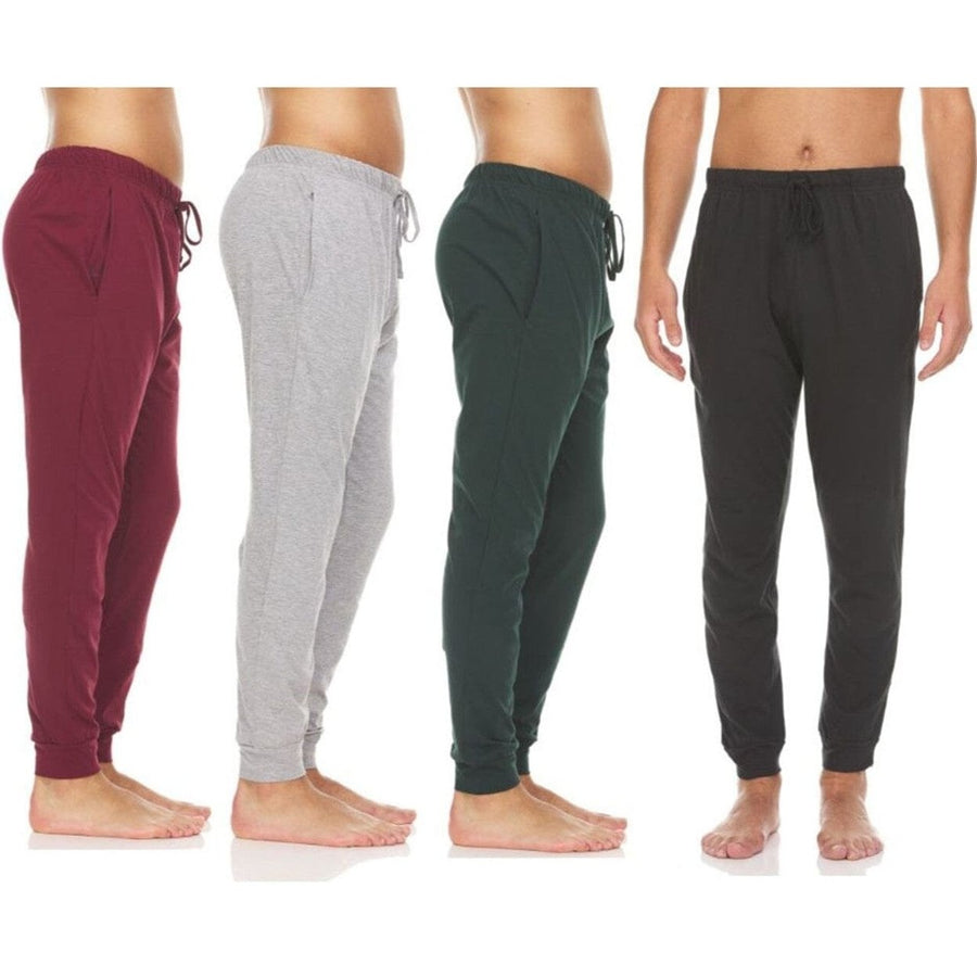 4-Pack: Mens Cotton Lounge Pants Image 1