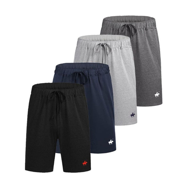 4-Pack: Mens Lounge Shorts with Pockets Image 1