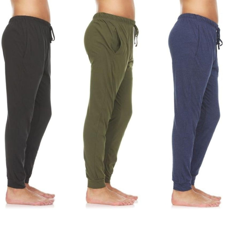 3-Pack: Mens Cotton Lounge Jogger Pants Image 1