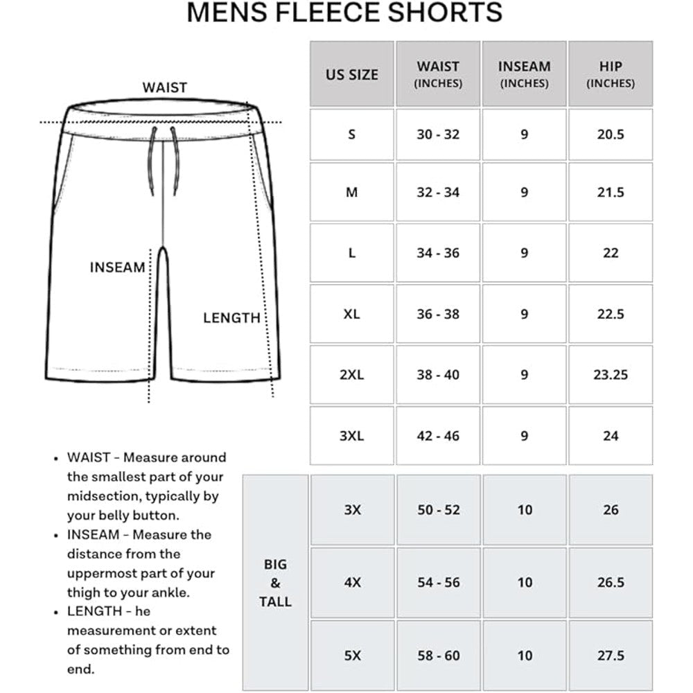 3-Pack: Mens Fleece Lounge Shorts With Pockets Image 2