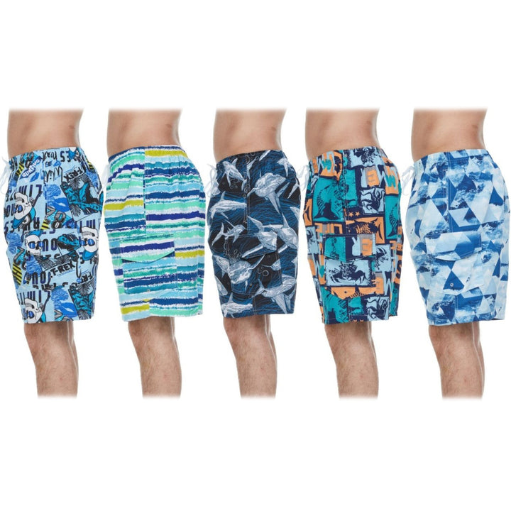 3-Pack: Mens Quick-Dry Swim Shorts Image 2