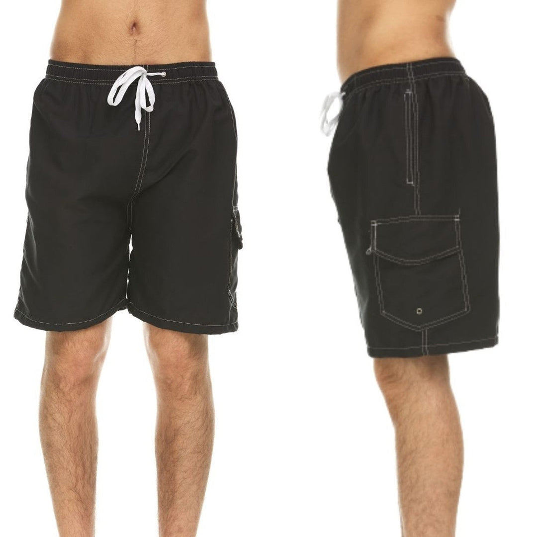 3-Pack: Mens Quick-Dry Swim Shorts Image 3