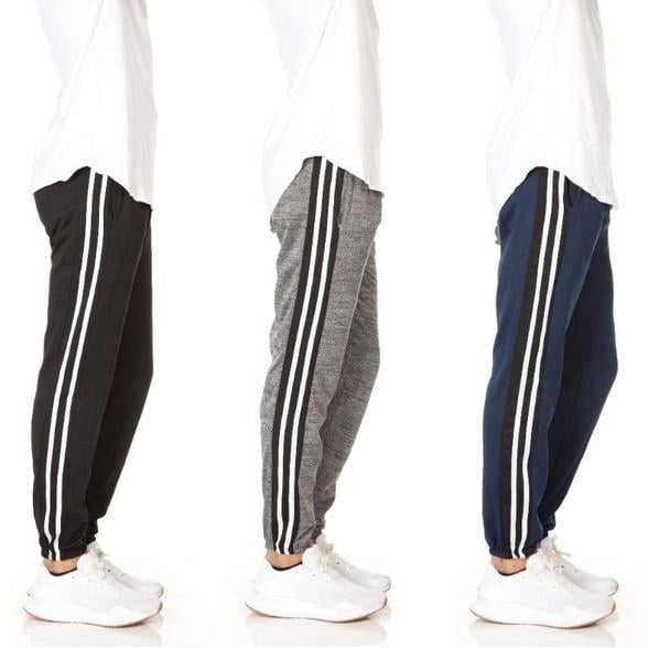 3-Pack: Mens Slim-Fit Sweatpants Fleece Joggers Image 1