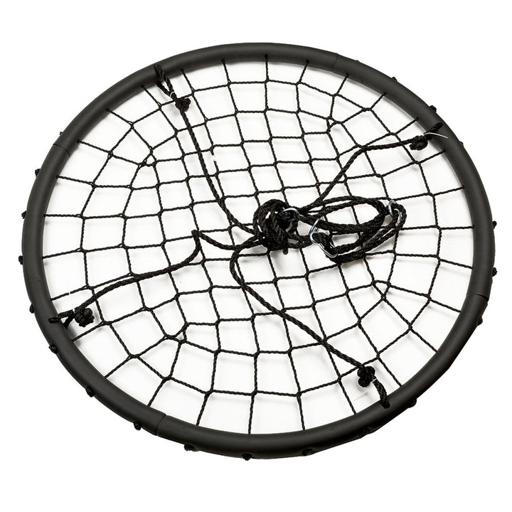 40" Disc Swings Seat Flying Saucer Tree Rope Web Net Image 3