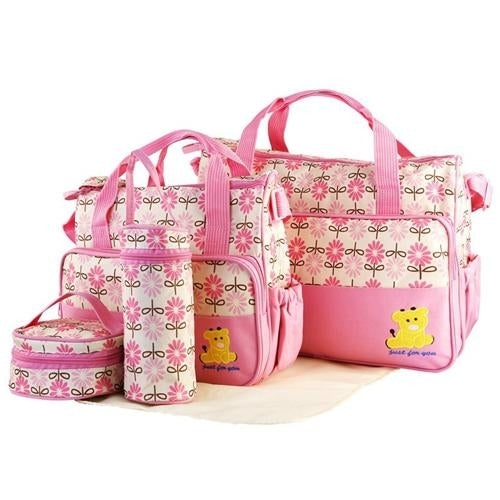 5-Pack: Baby Nappy Diaper Bag Set Image 2