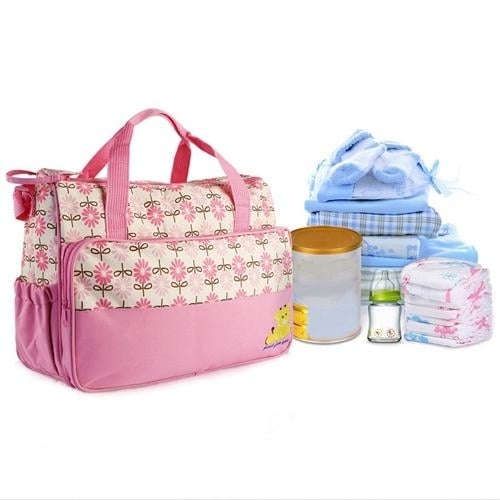 5-Pack: Baby Nappy Diaper Bag Set Image 4