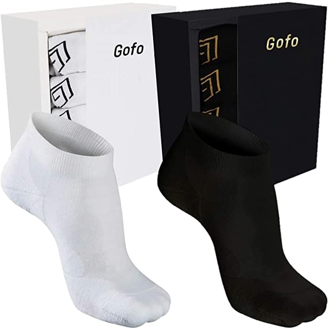 5-Pairs: No Show Bamboo Socks for Men Image 1