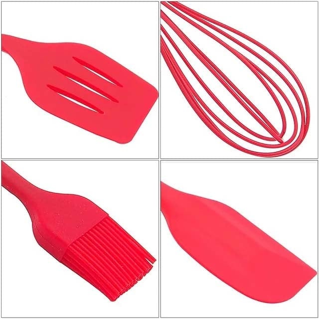 5-Pieces: Silicone Cooking Utensils Sets Image 6